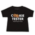 T-shirt à manches courtes en jersey pour bébé - Cookie Tester (Noir)