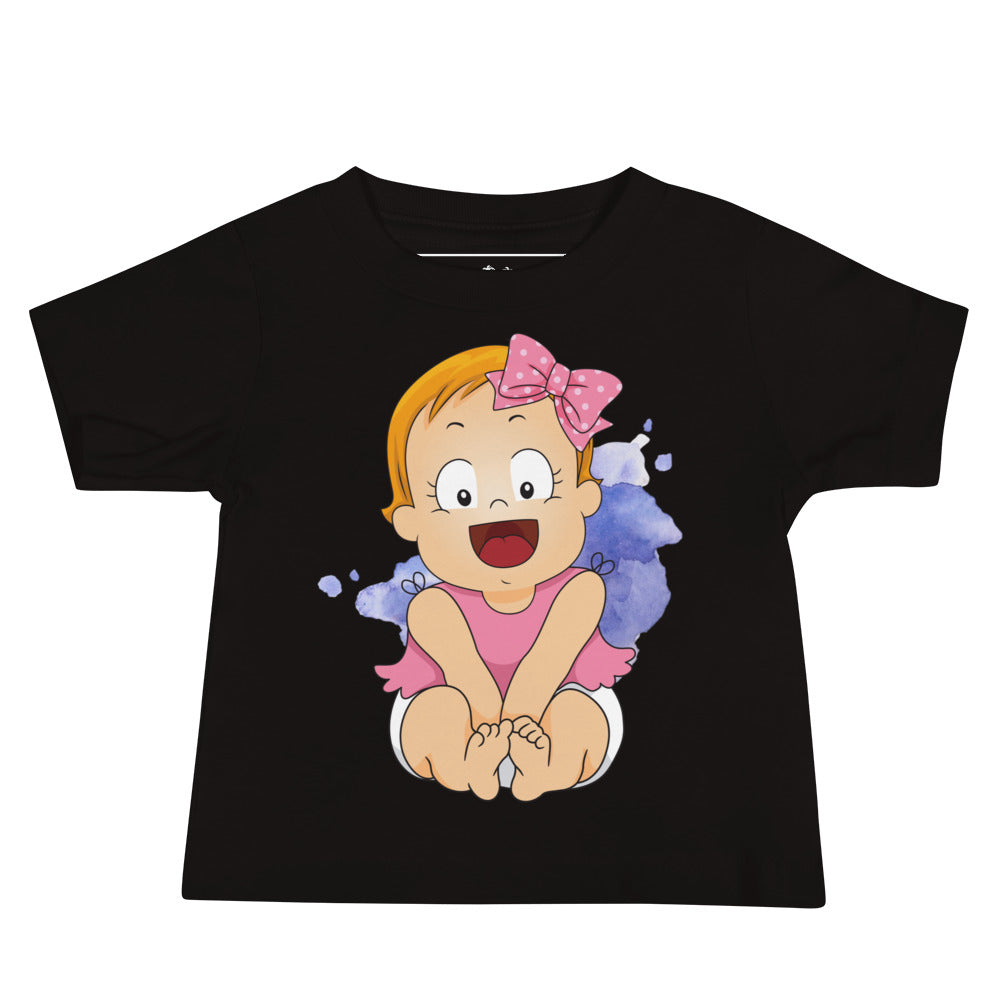 Baby Jersey Short Sleeve Tee - Cutie (Black)