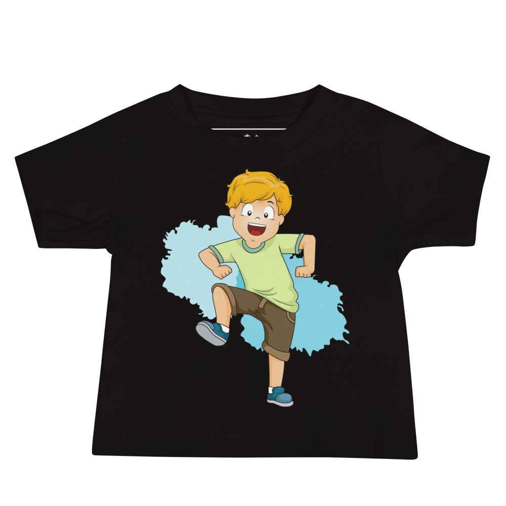 Baby Jersey Short Sleeve Tee - Dance (Black)