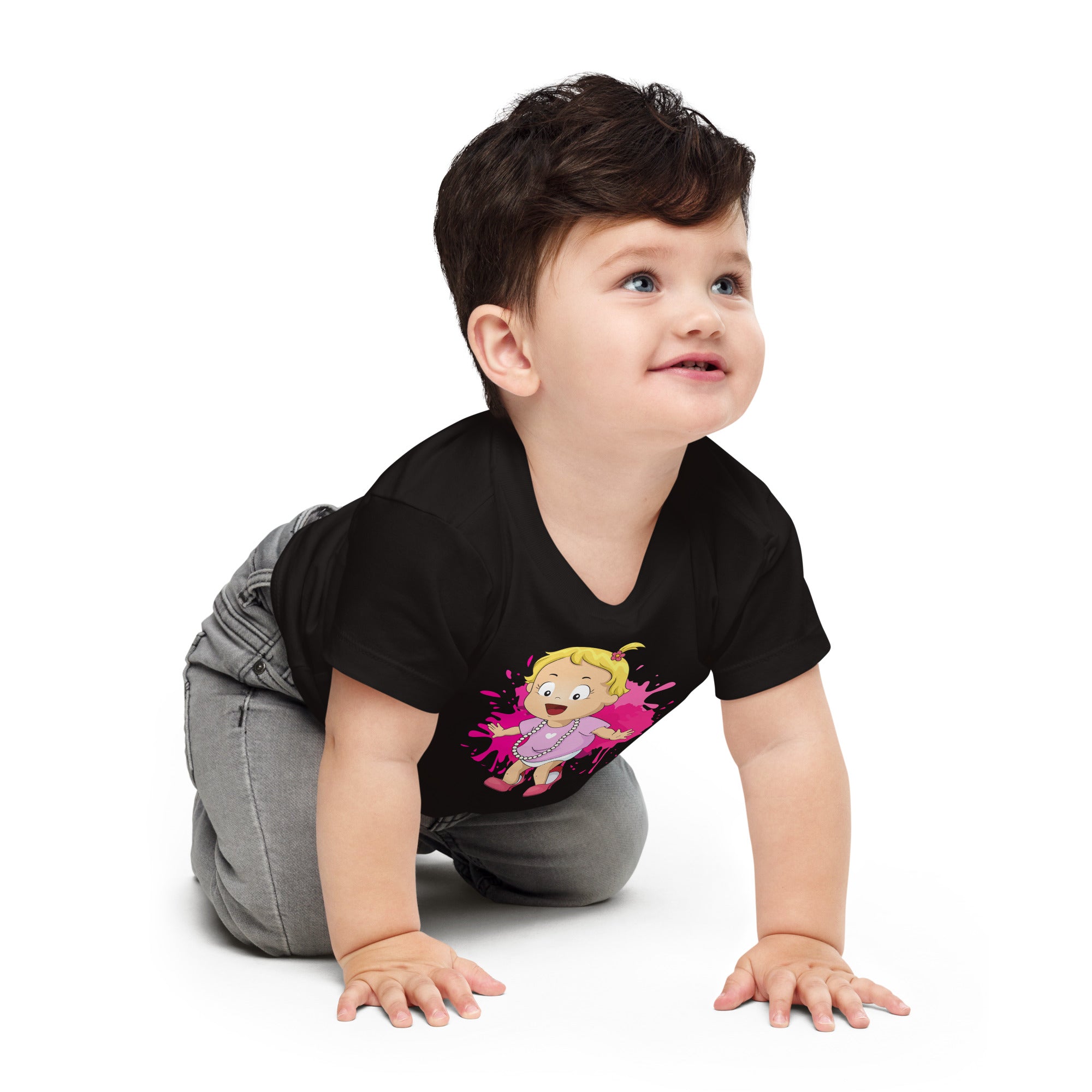 Baby Jersey Short Sleeve Tee - Dress-Up (Black)