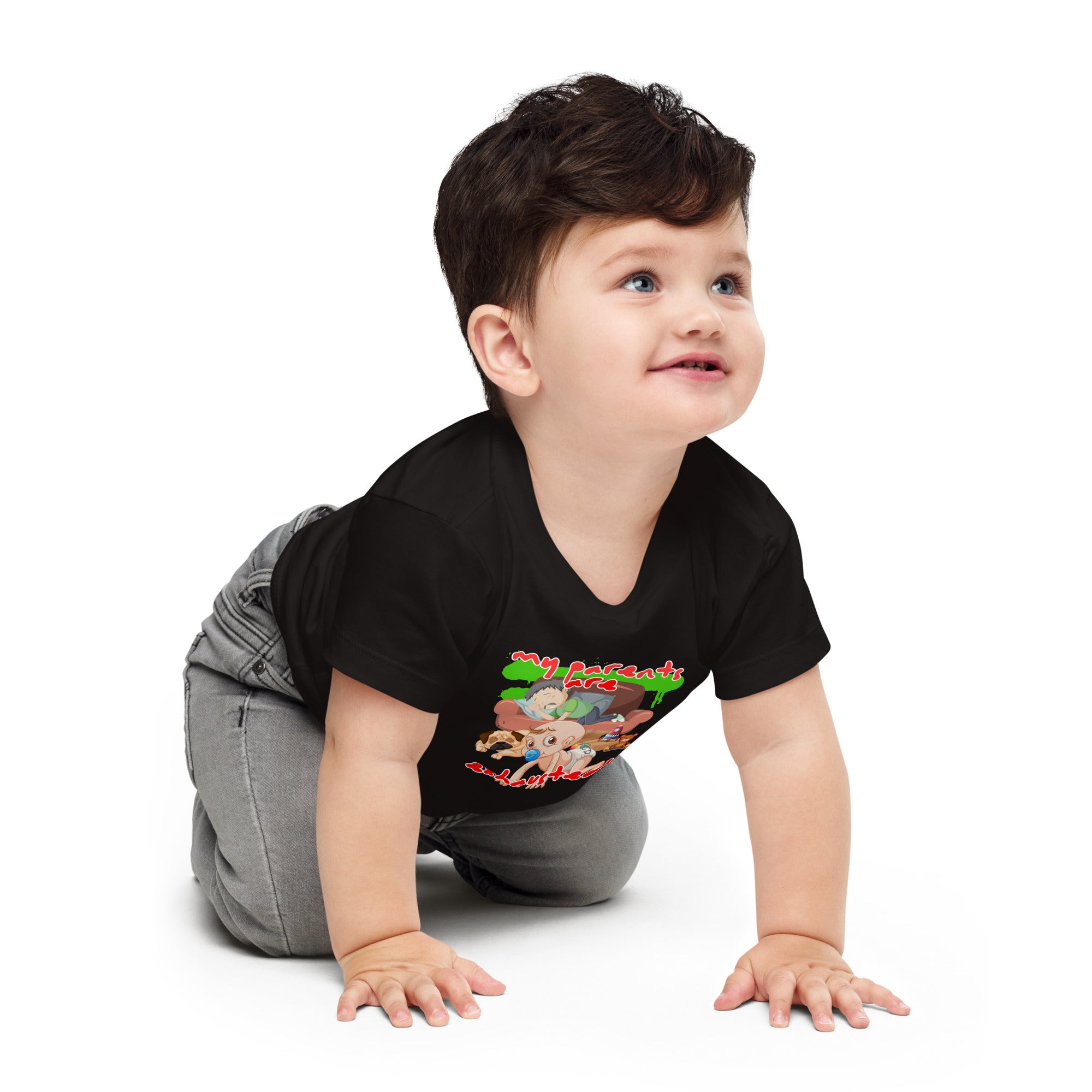 Camiseta de manga corta Baby Jersey - Agotada (Negro)