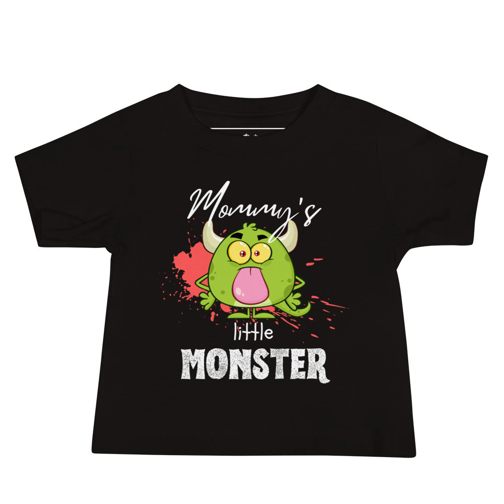 Baby Jersey Short Sleeve Tee - Little Monster (Black)