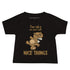 Baby Jersey Short Sleeve Tee - Nice Things (Black)