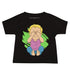 Baby Jersey Short Sleeve Tee - Peekaboo (Black)