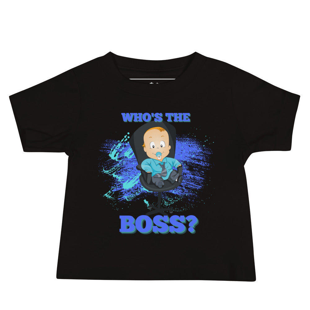 Camiseta de manga corta de jersey para bebé - The Boss (Negro)