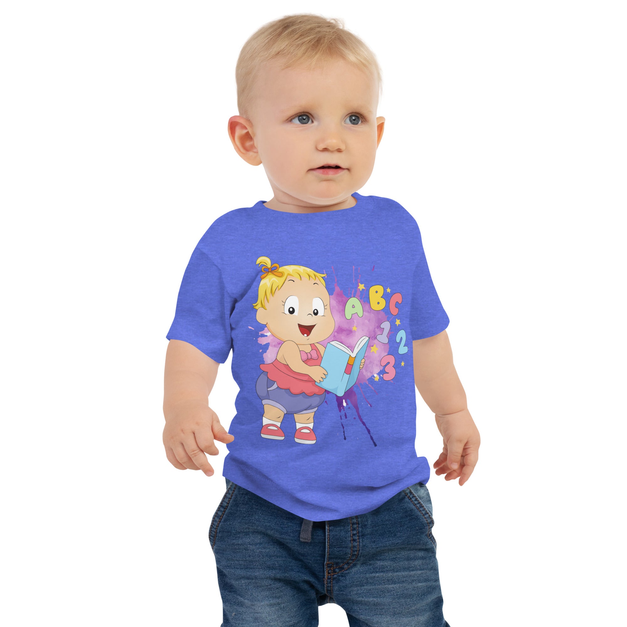 Baby Jersey Short Sleeve Tee - ABC123 (Colors)