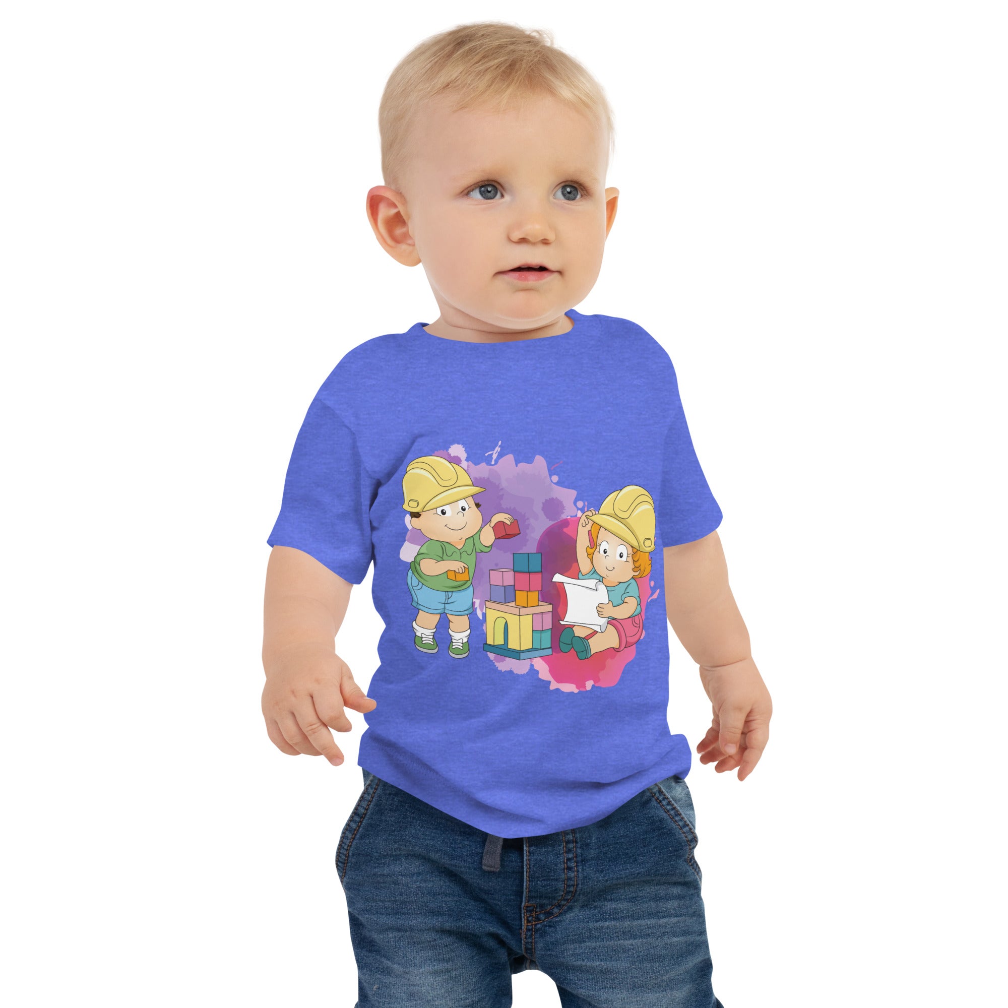 Baby Jersey Short Sleeve Tee - Blocks (Colors)