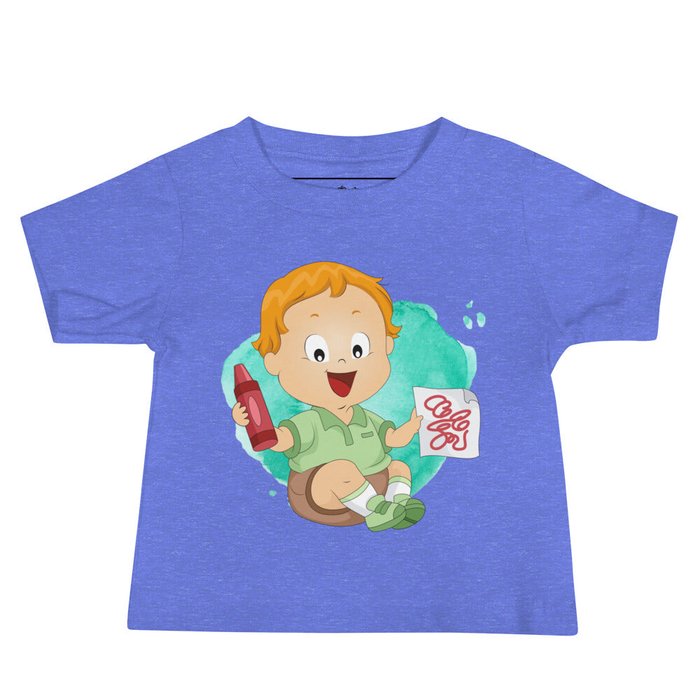 T-shirt à manches courtes en jersey pour bébé - Crayon (Couleurs)