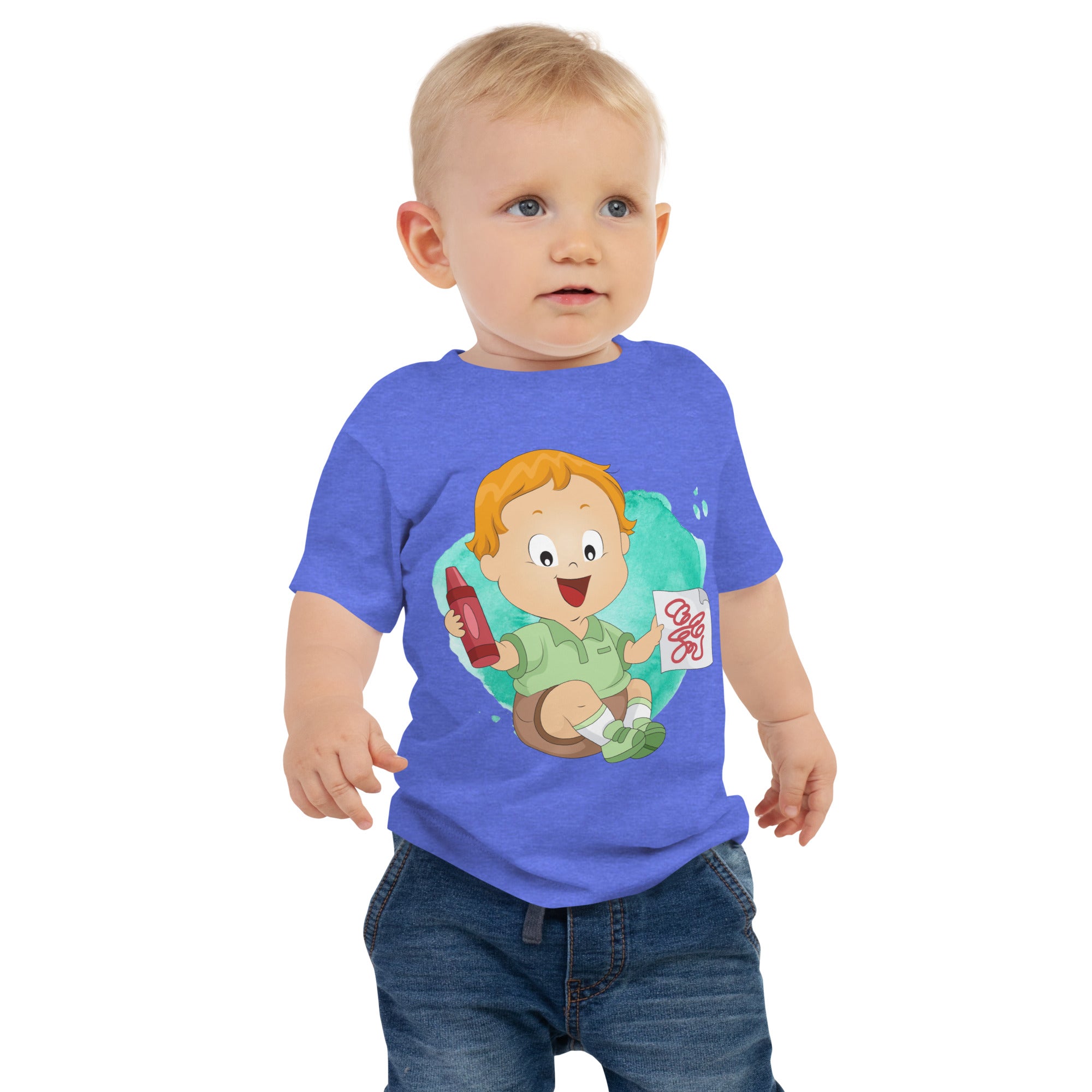 Baby Jersey Short Sleeve Tee - Crayon (Colors)