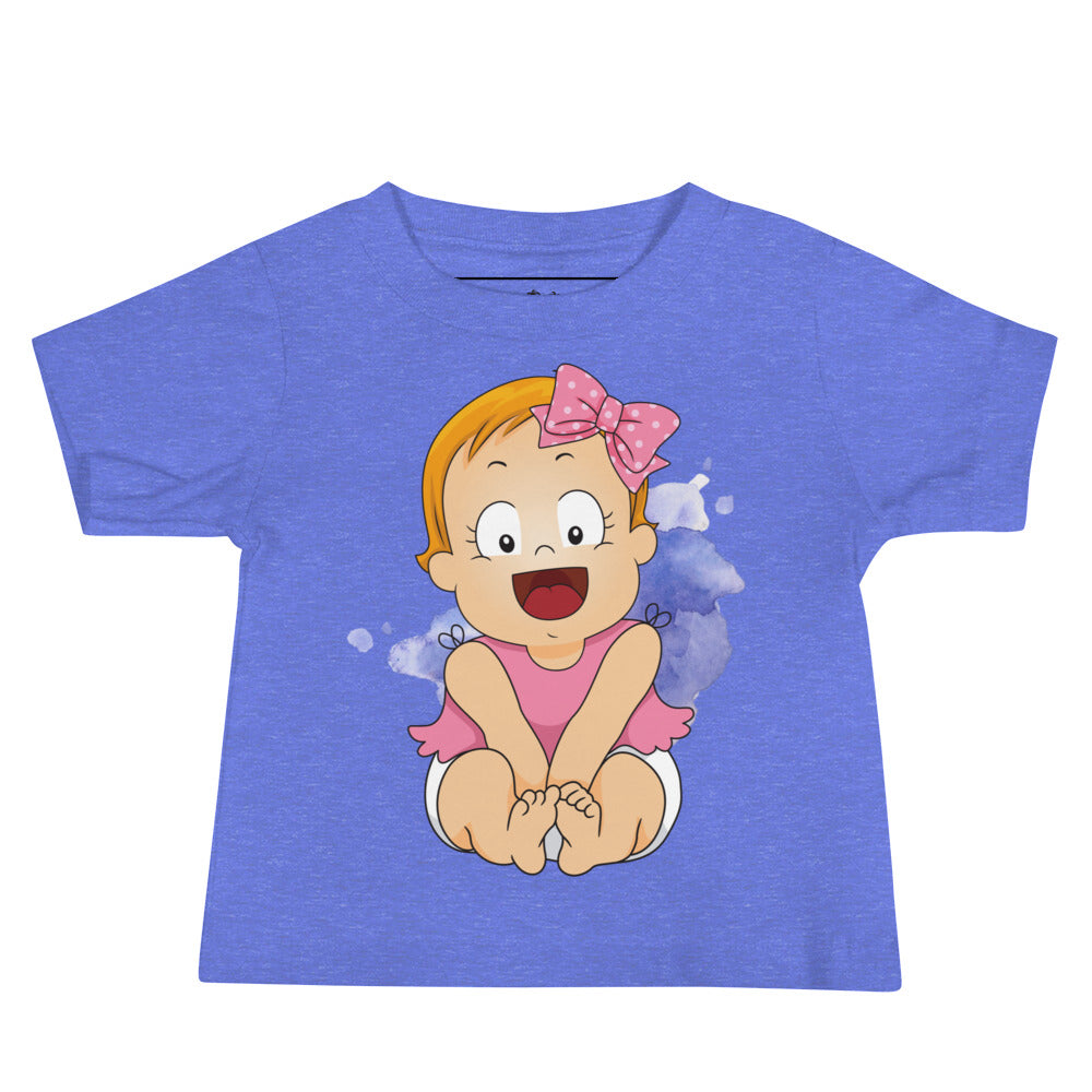 T-shirt à manches courtes en jersey pour bébé - Cutie (couleurs)