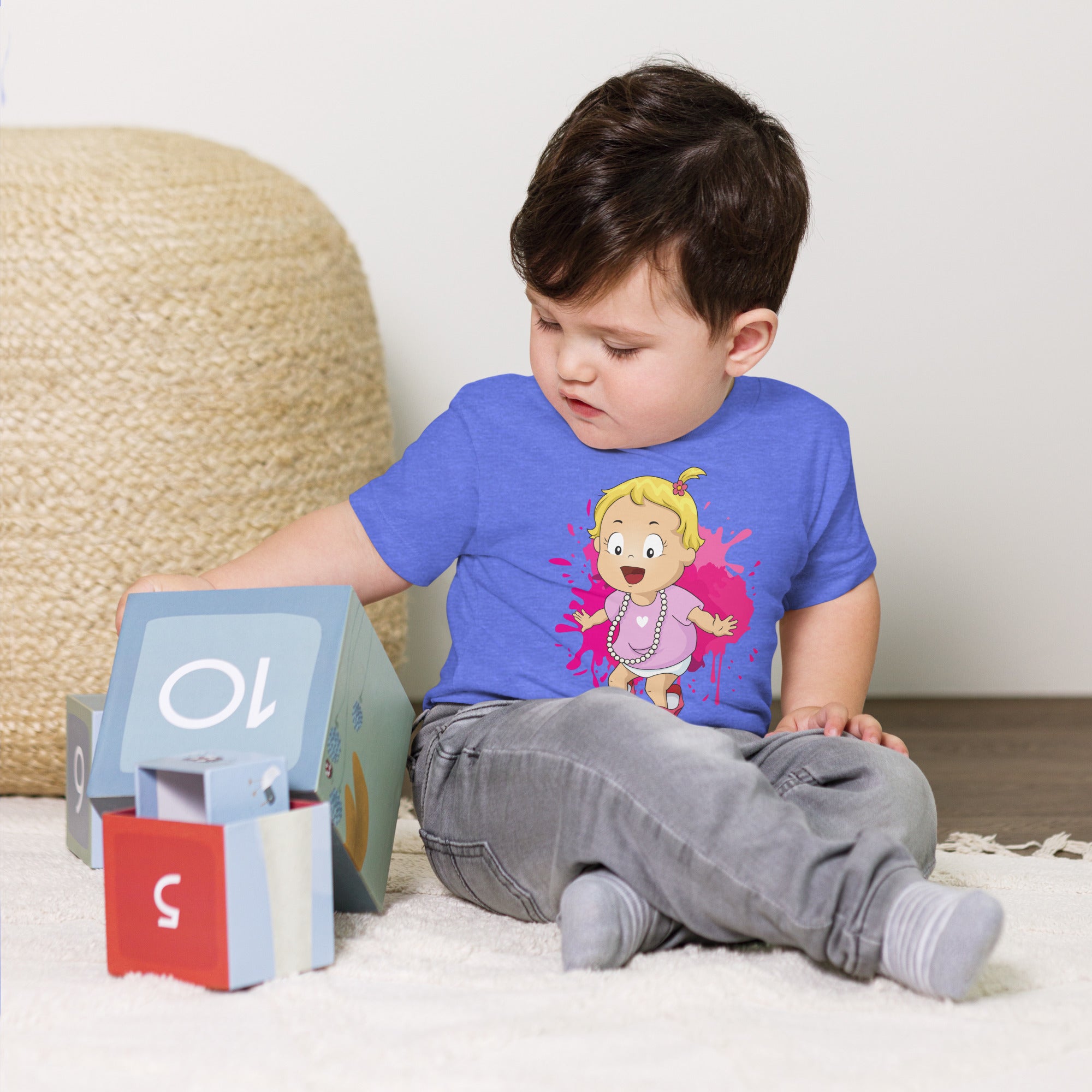 T-shirt à manches courtes en jersey pour bébé - Habillage (Couleurs)