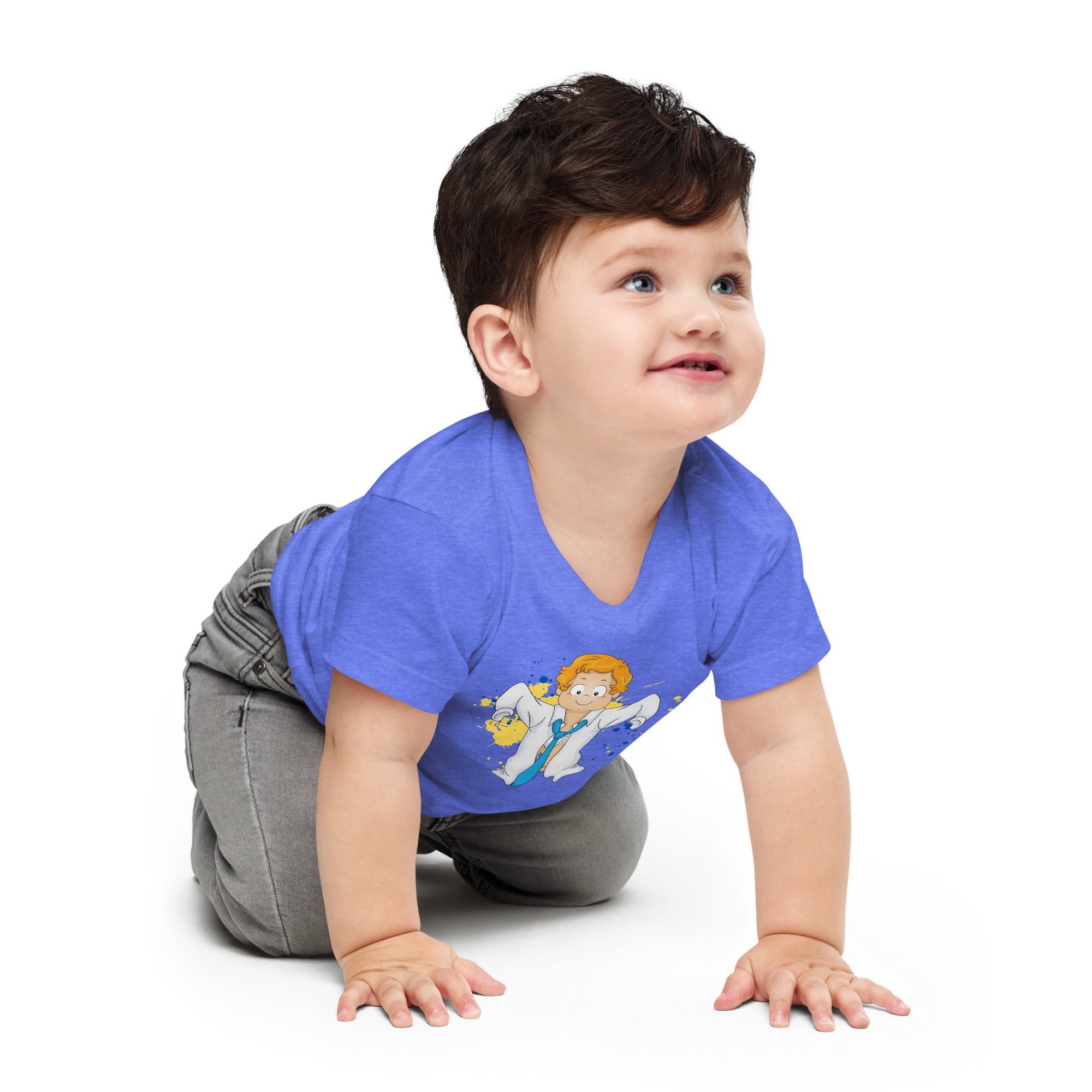 Baby Jersey Short Sleeve Tee - Just Like Dad (Colors)