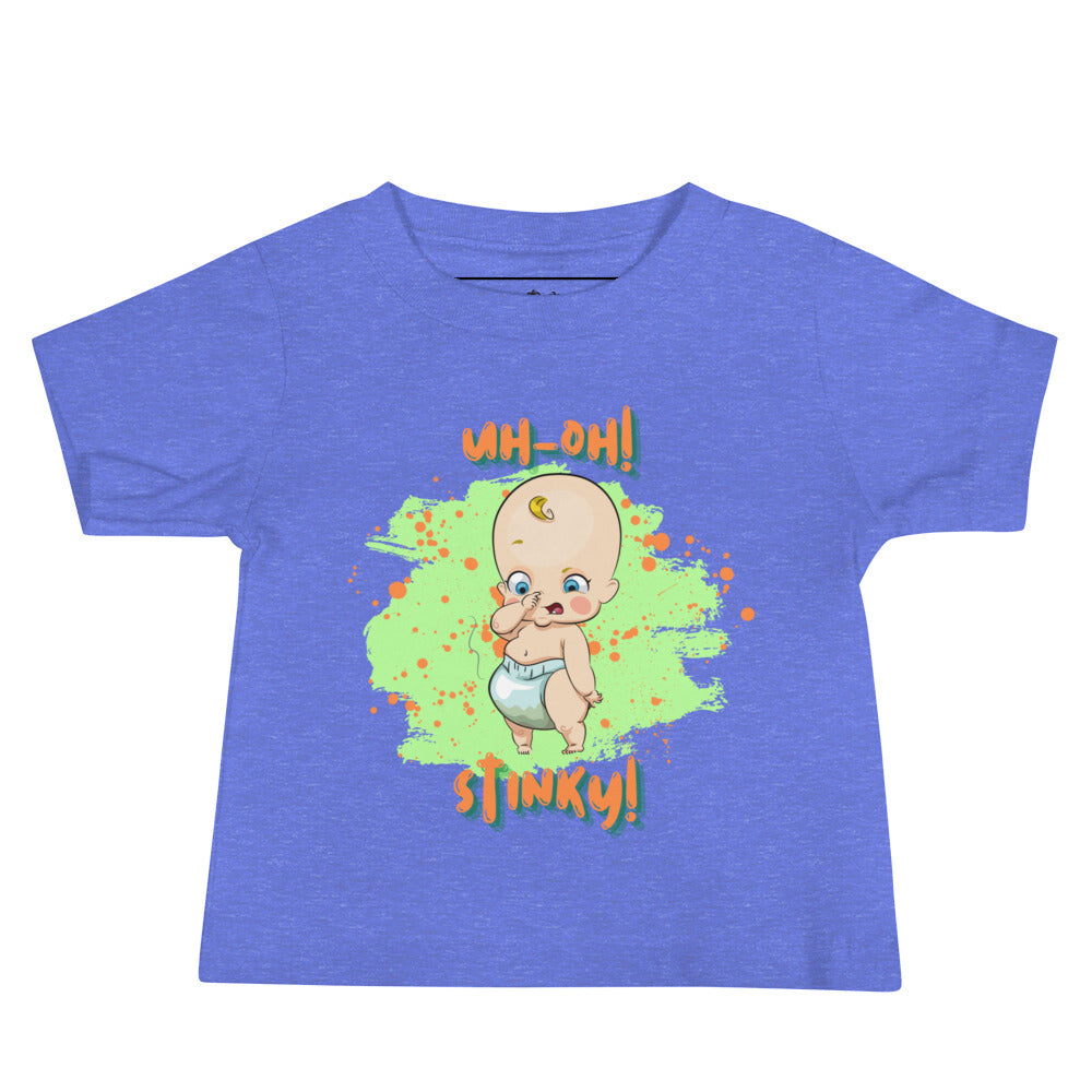 Camiseta de manga corta de jersey para bebé - Stinky (Colores)