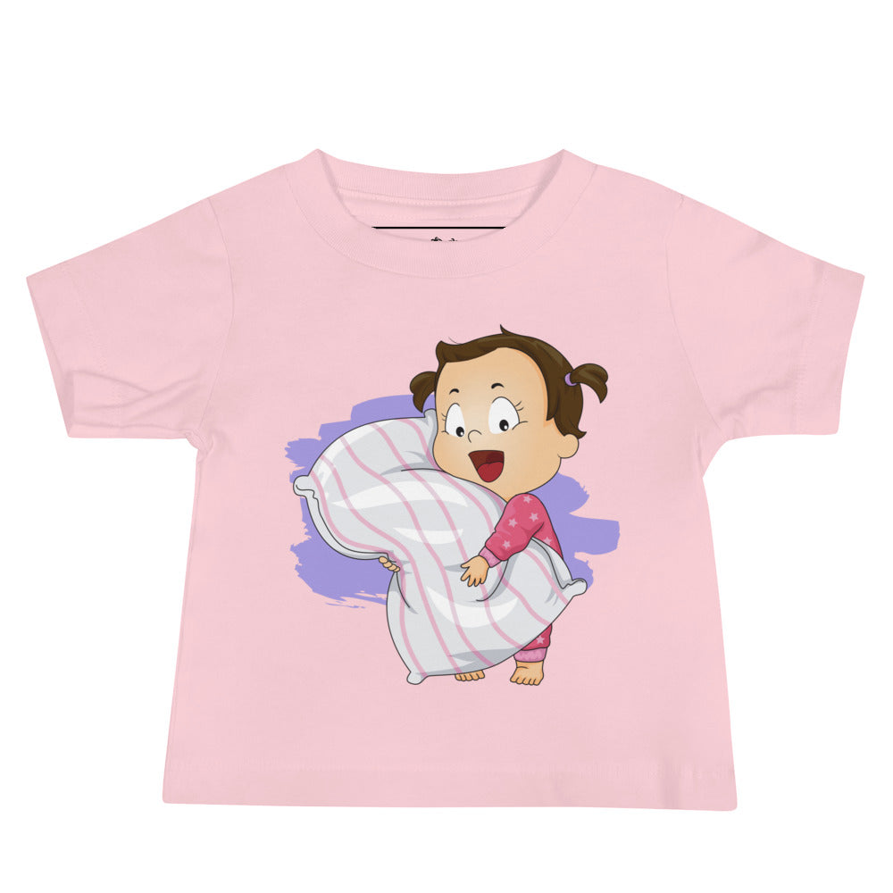 Camiseta Bebé Jersey Manga Corta - Hora de Dormir (Colores)