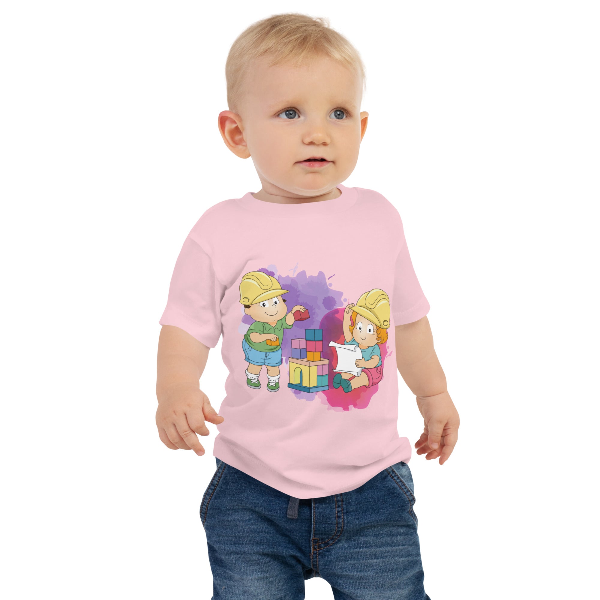 Baby Jersey Short Sleeve Tee - Blocks (Colors)