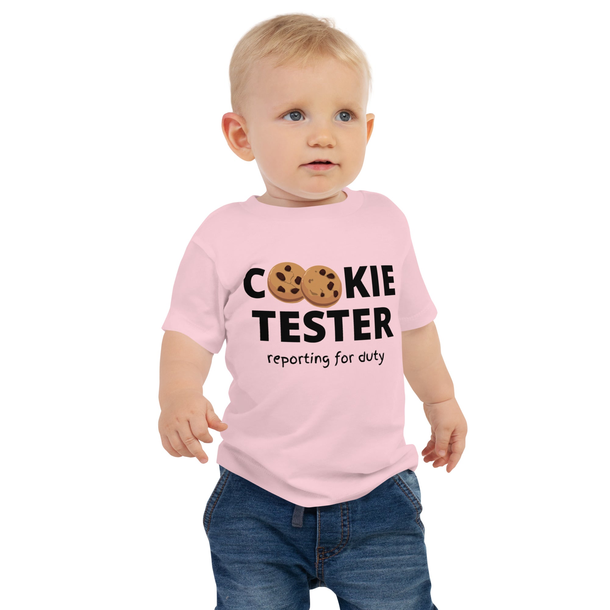 Camiseta de manga corta para bebé - Cookie Tester (Colores)