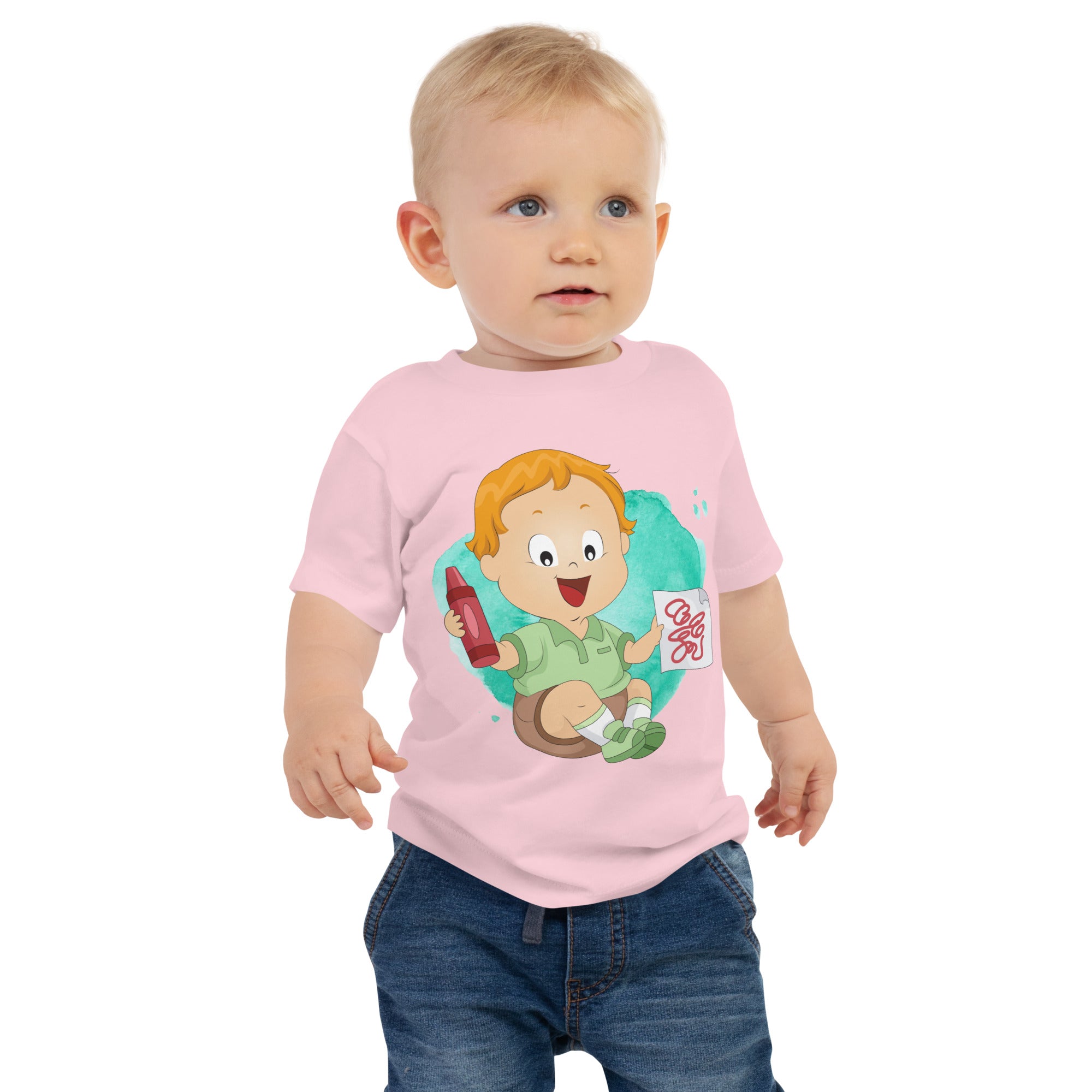 Baby Jersey Short Sleeve Tee - Crayon (Colors)