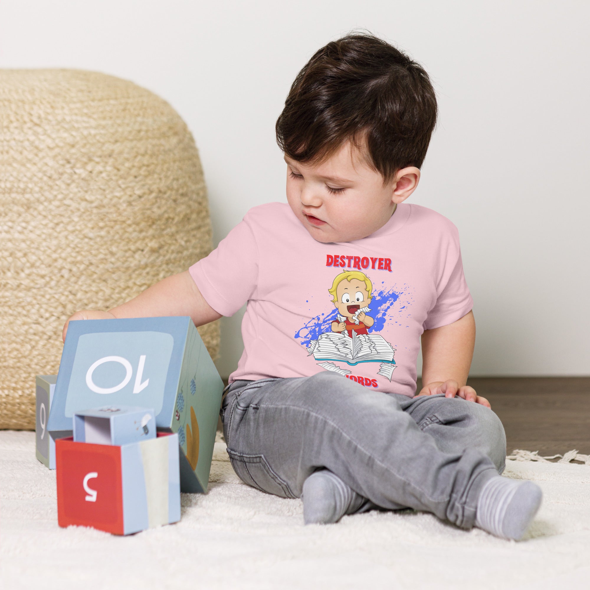 Baby Jersey Short Sleeve Tee - Destroyer of Words (Colors)