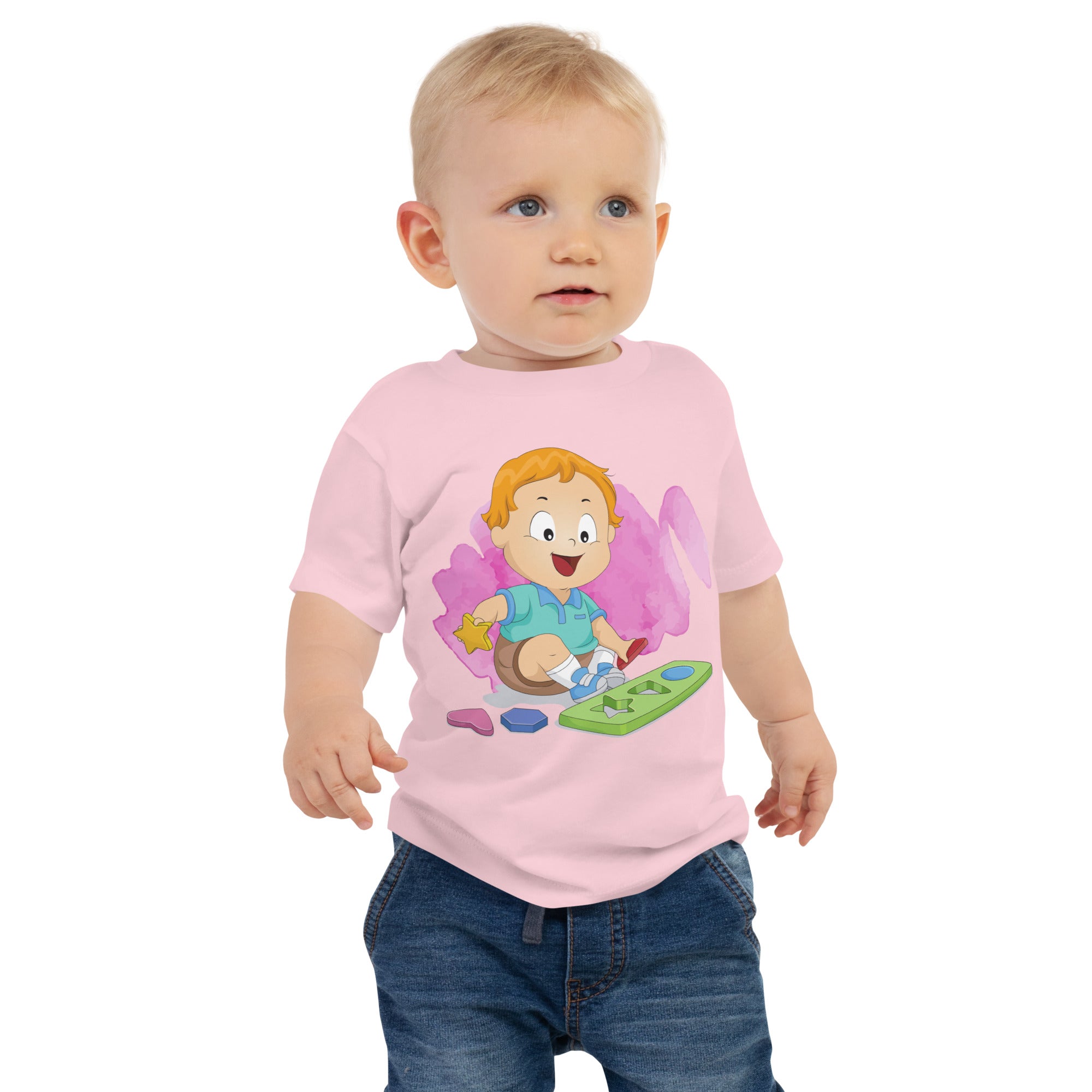 Baby Jersey Short Sleeve Tee - Shapes (Colors)