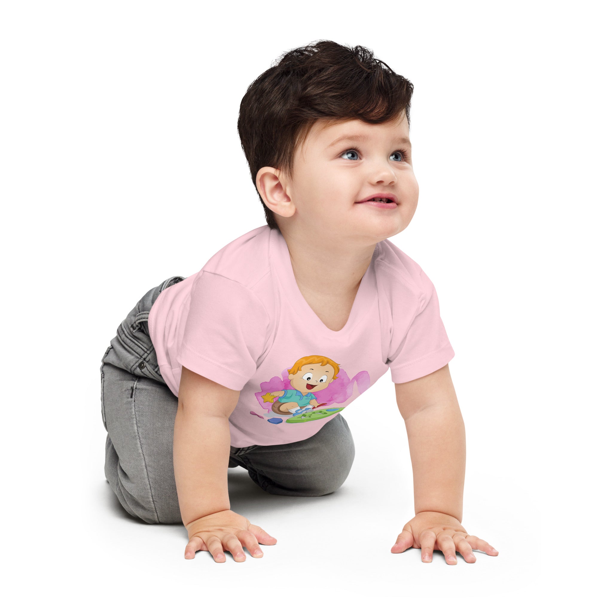 Baby Jersey Short Sleeve Tee - Shapes (Colors)