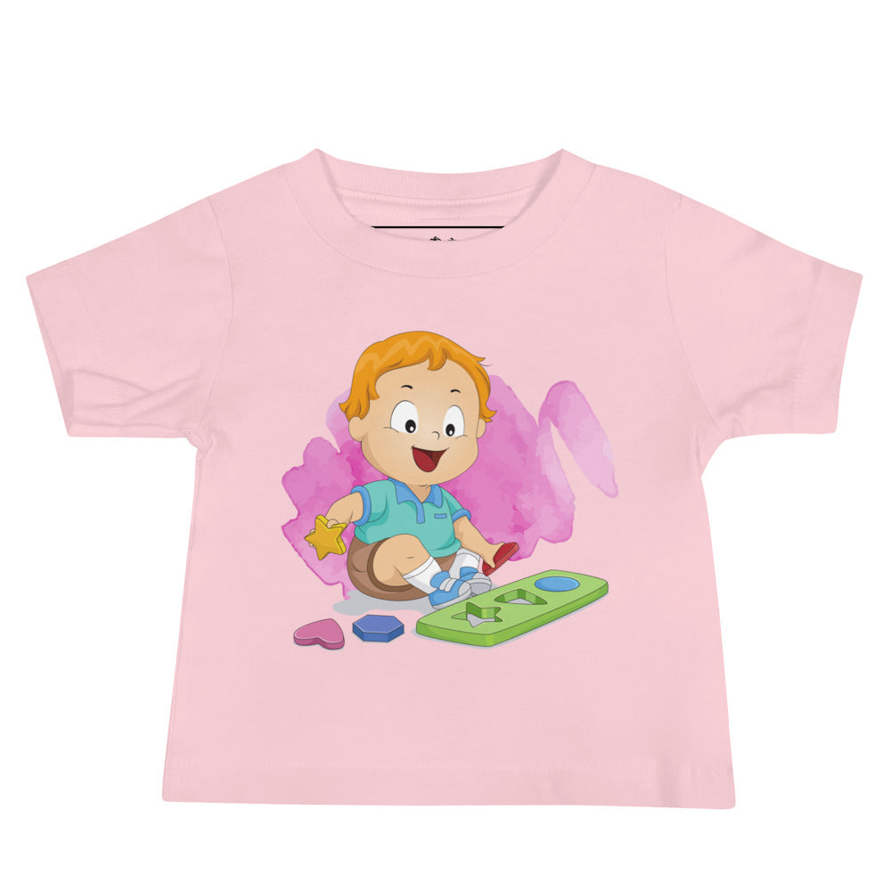 Baby Jersey Short Sleeve Tee - Shapes (Colors)