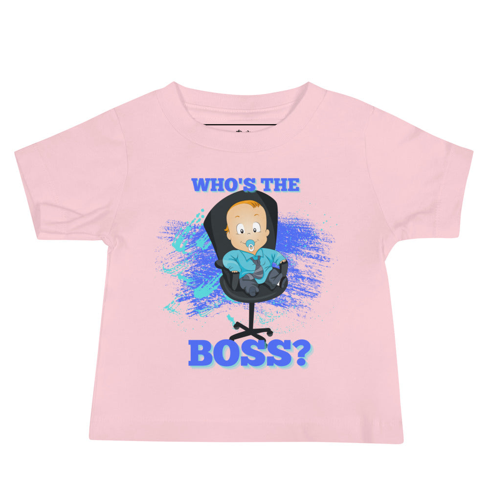 T-shirt à manches courtes en jersey pour bébé - The Boss (Couleurs)