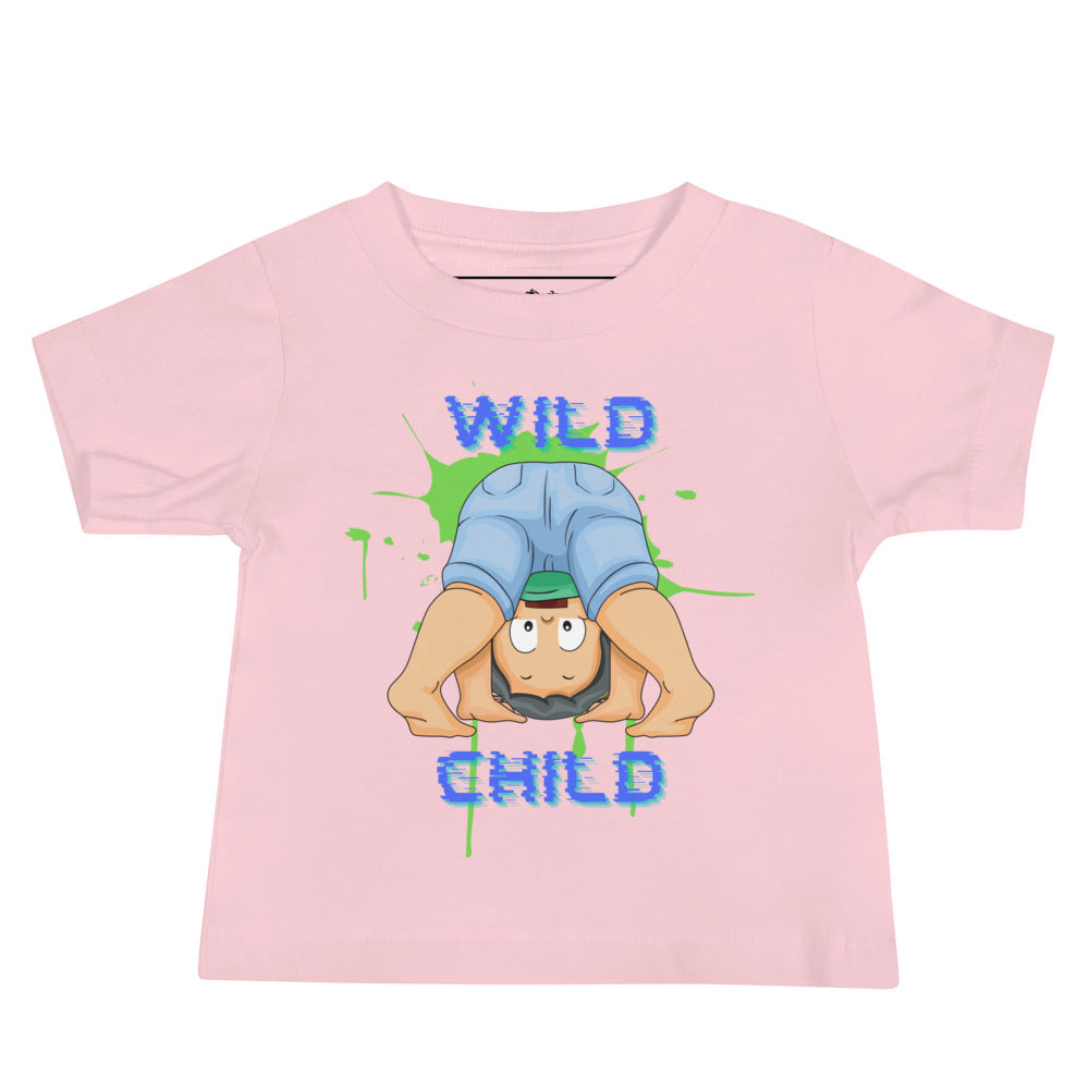 Camiseta Bebé Jersey Manga Corta - Wild Child (Colores)