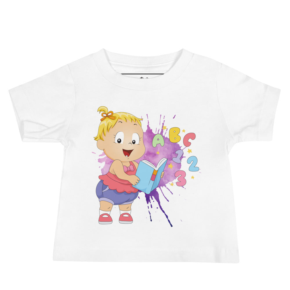 Baby Jersey Short Sleeve Tee - ABC123 (White)