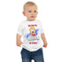 Tee-shirt à manches courtes en jersey pour bébé - Destructeur de mots (Blanc)