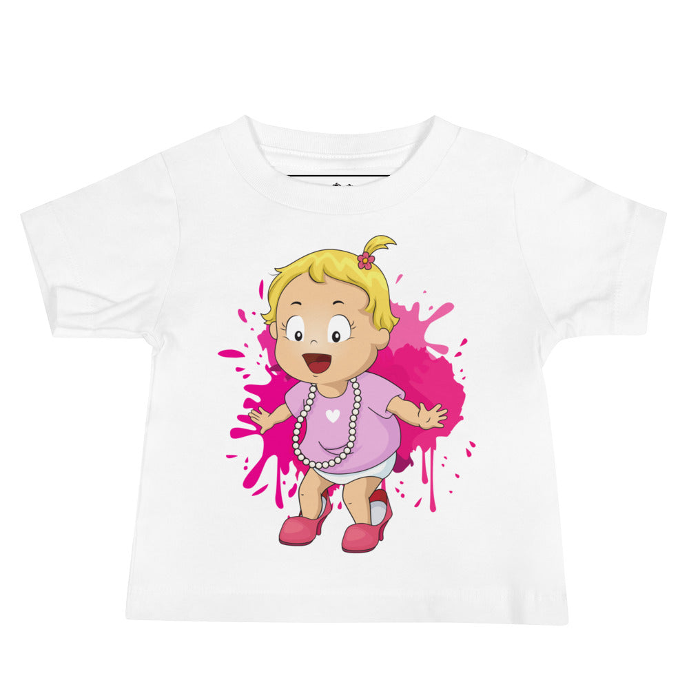 Baby Jersey Short Sleeve Tee - Dress-Up (White)