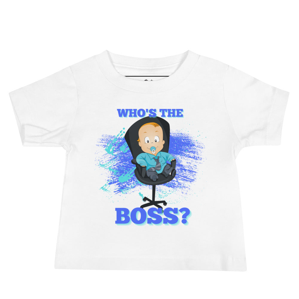 Camiseta de manga corta de jersey para bebé - The Boss (Blanco)