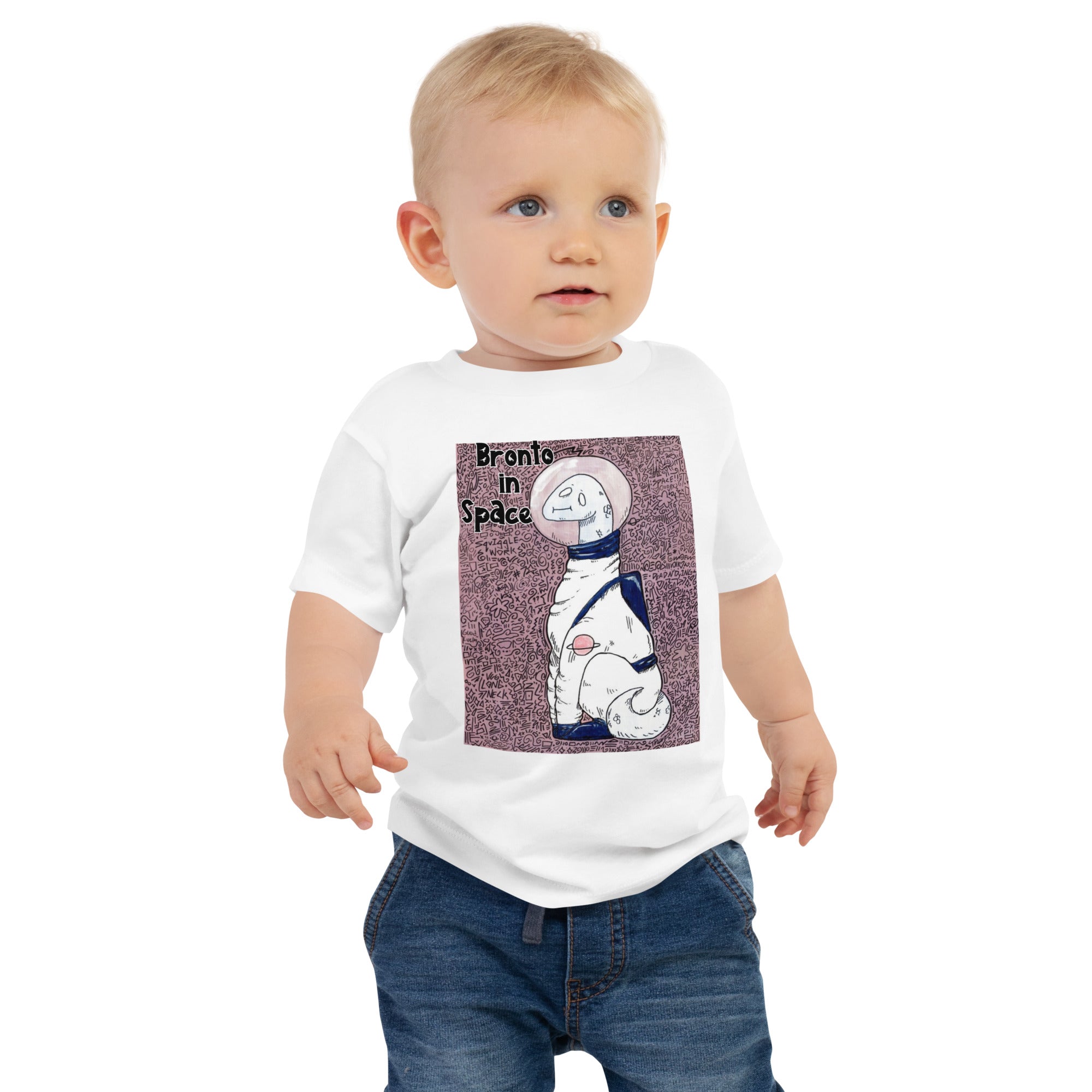 100% Cotton Baby T-Shirt - Space Bubble