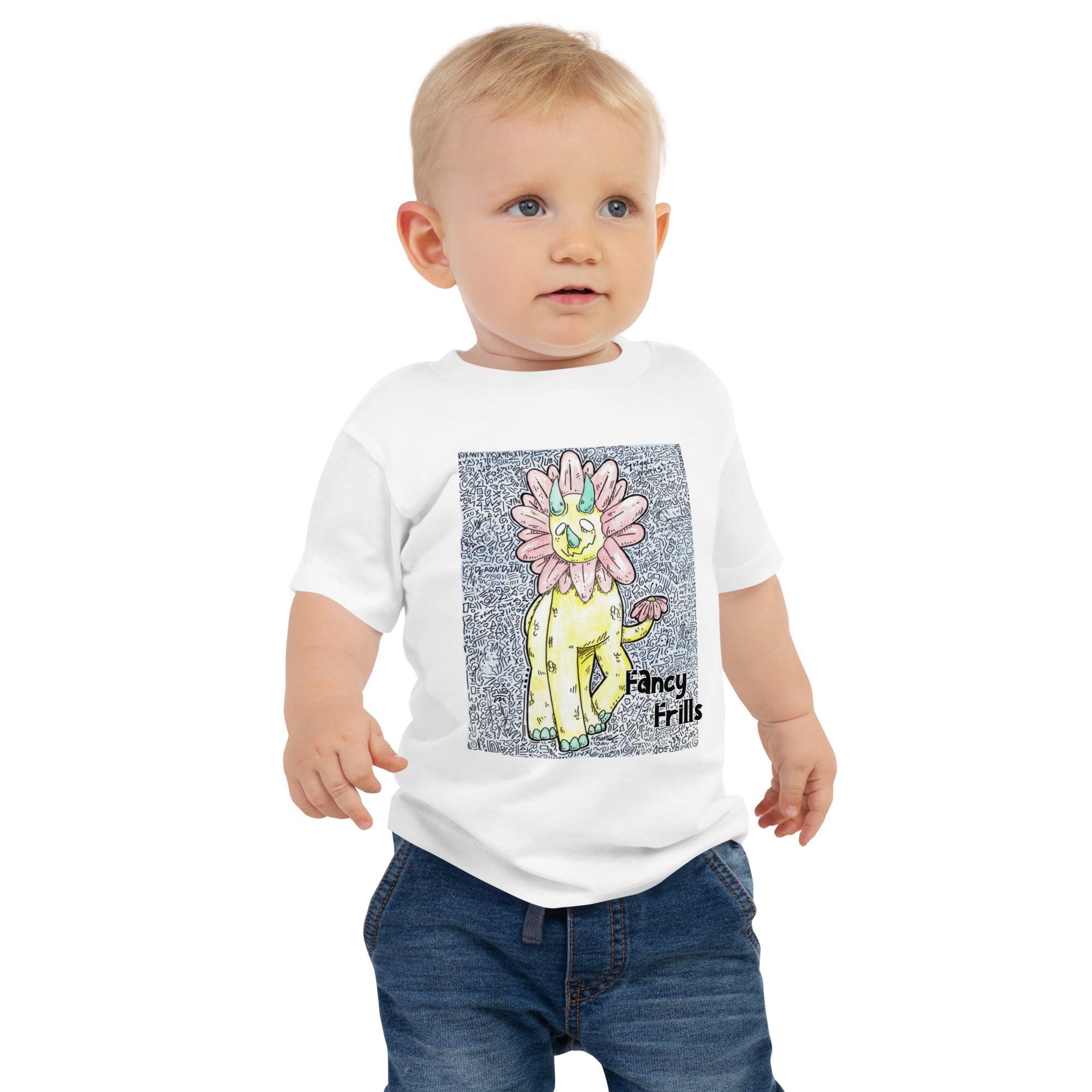 100% Cotton Baby T-Shirt - Triceratops