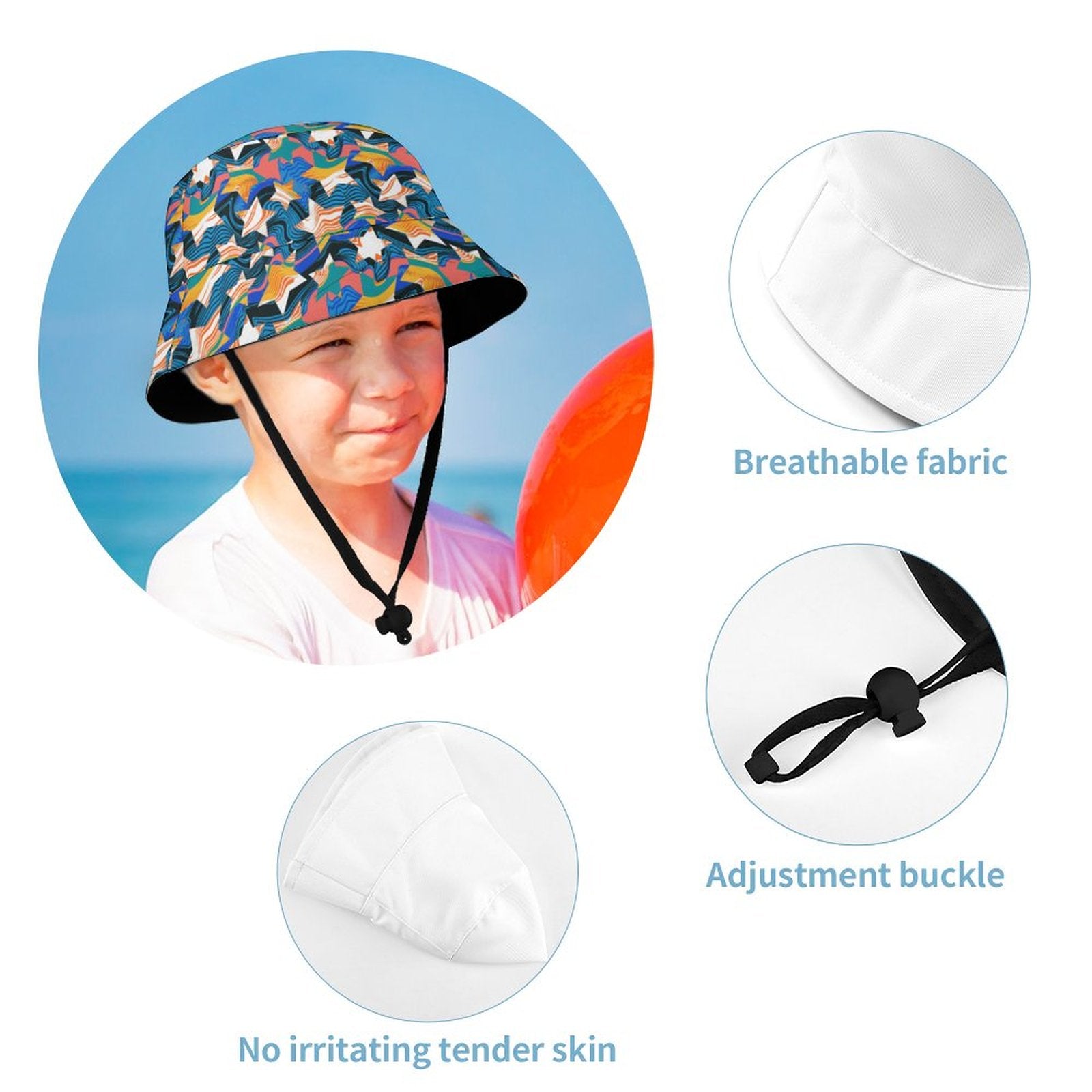 Kid's Bucket Hat - Stellar Swirls