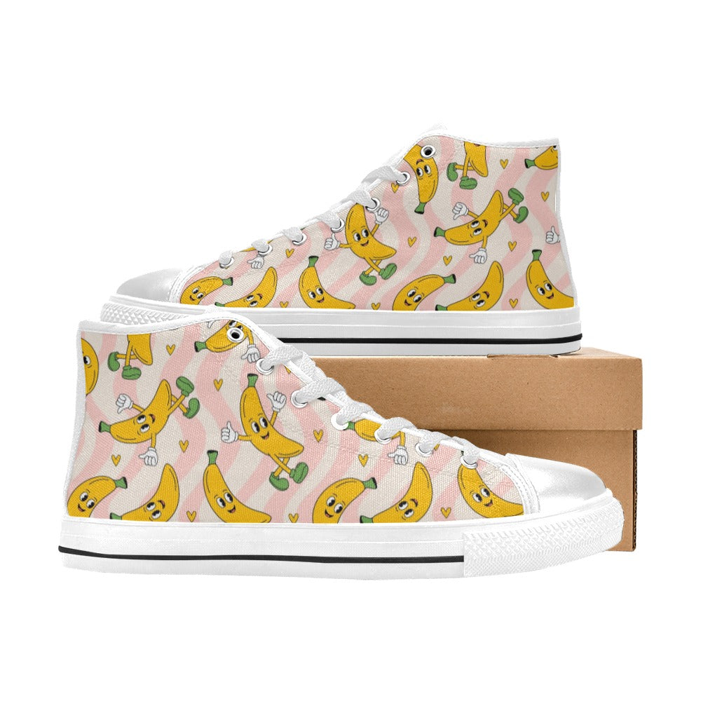 Kid's High Top Canvas Shoes - Banana Boogie