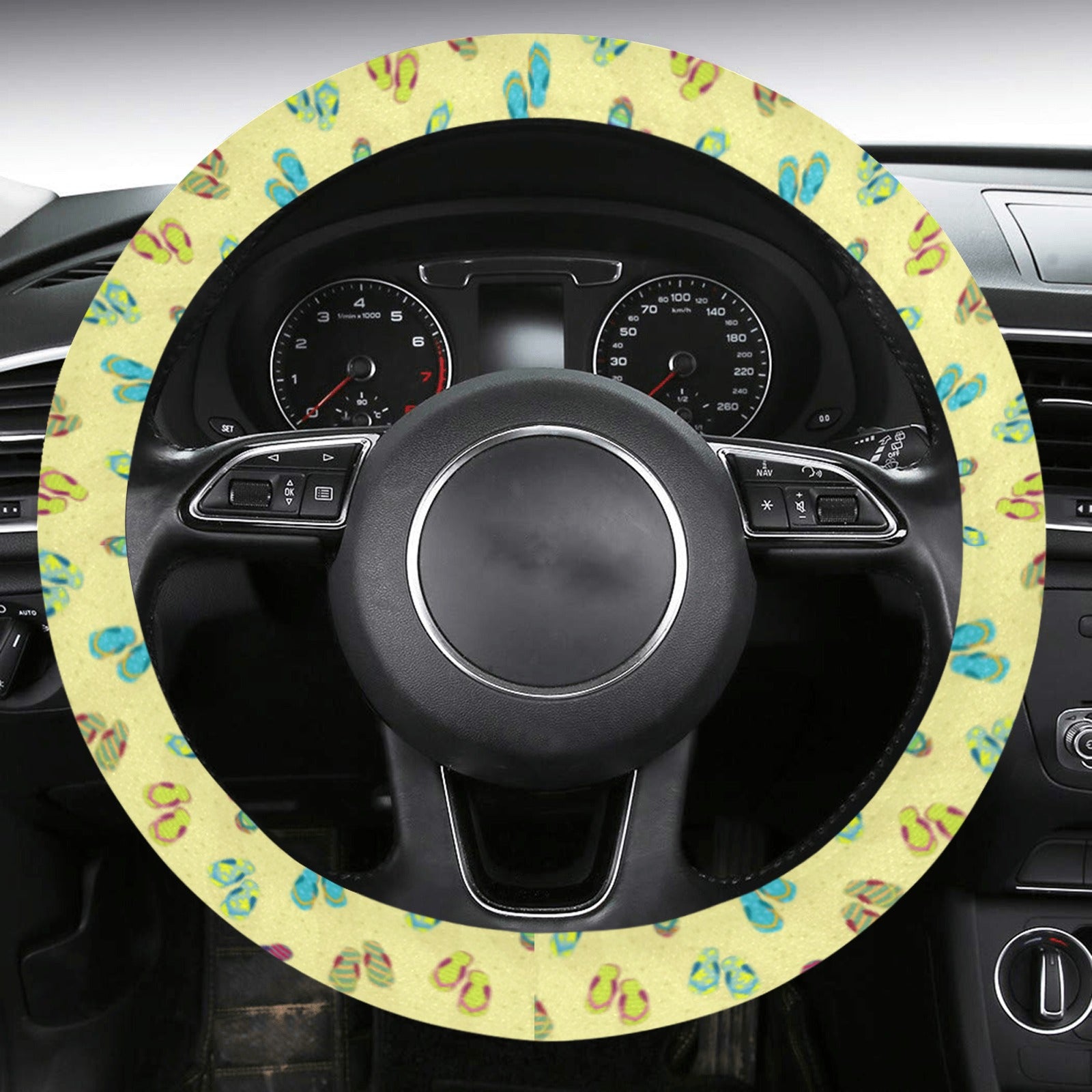 Steering Wheel Cover with Anti-Slip Insert - FlipFlops