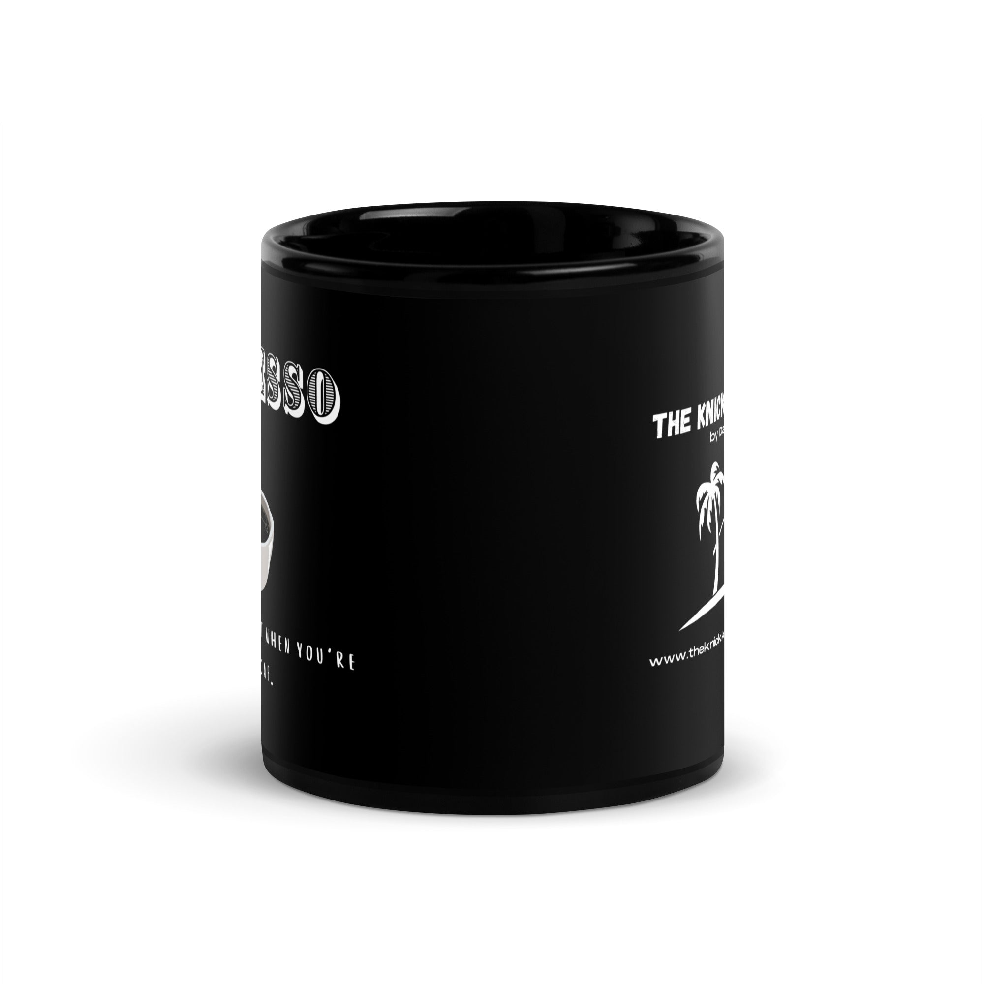 Black Glossy Mug - Depresso (R-Handed)