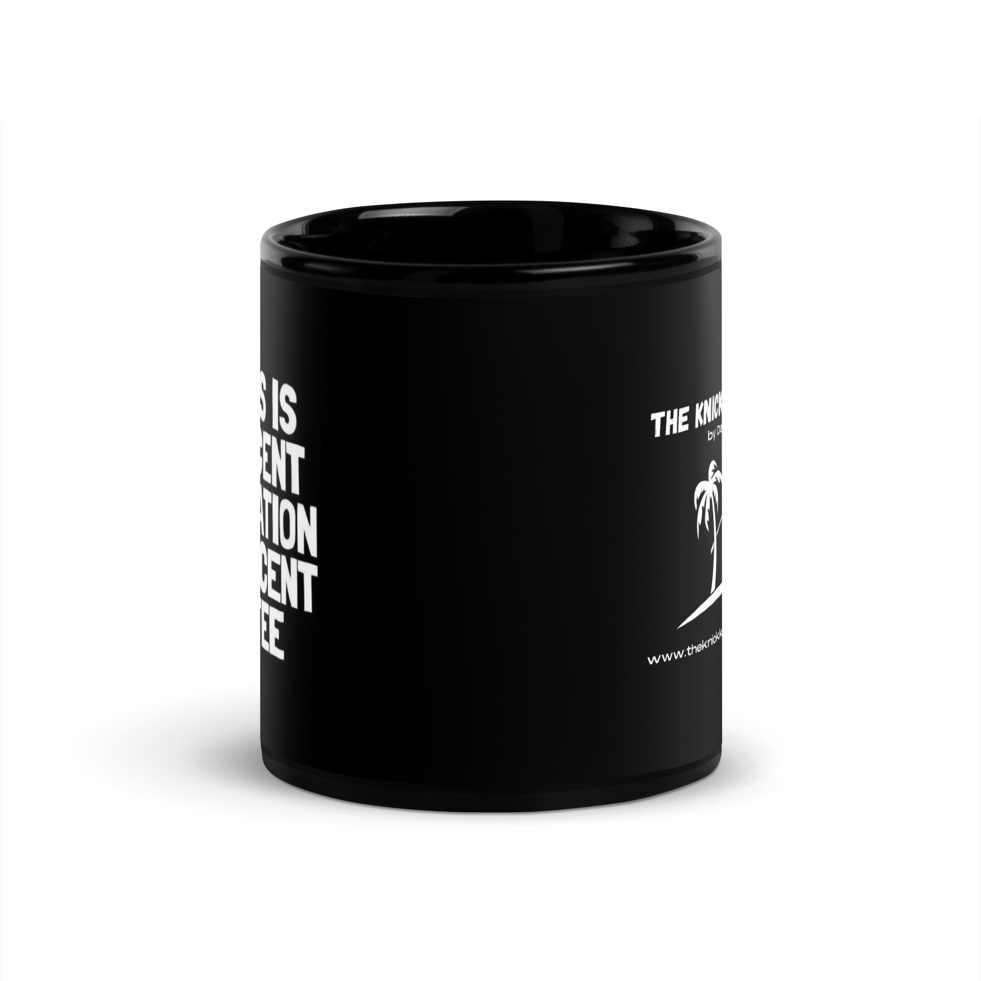 Black Glossy Mug - Genius (R-Handed)