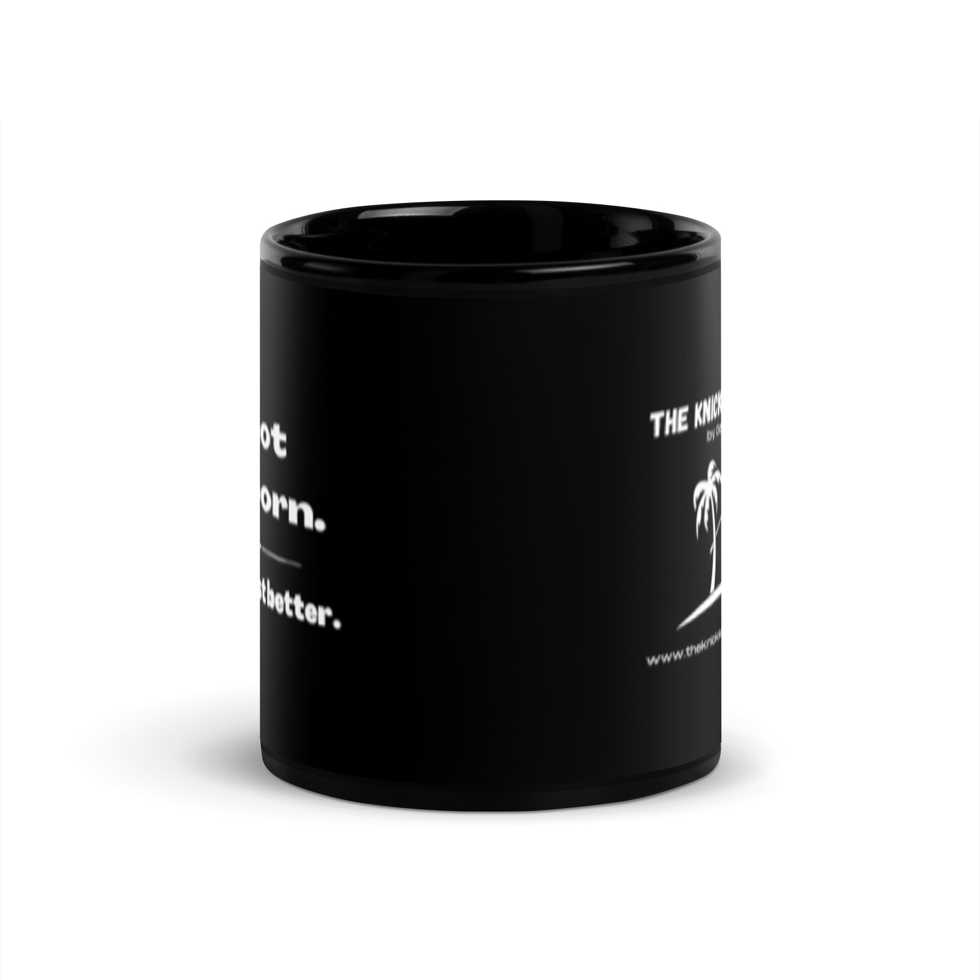 Black Glossy Mug - Not Stubborn (R-Handed)