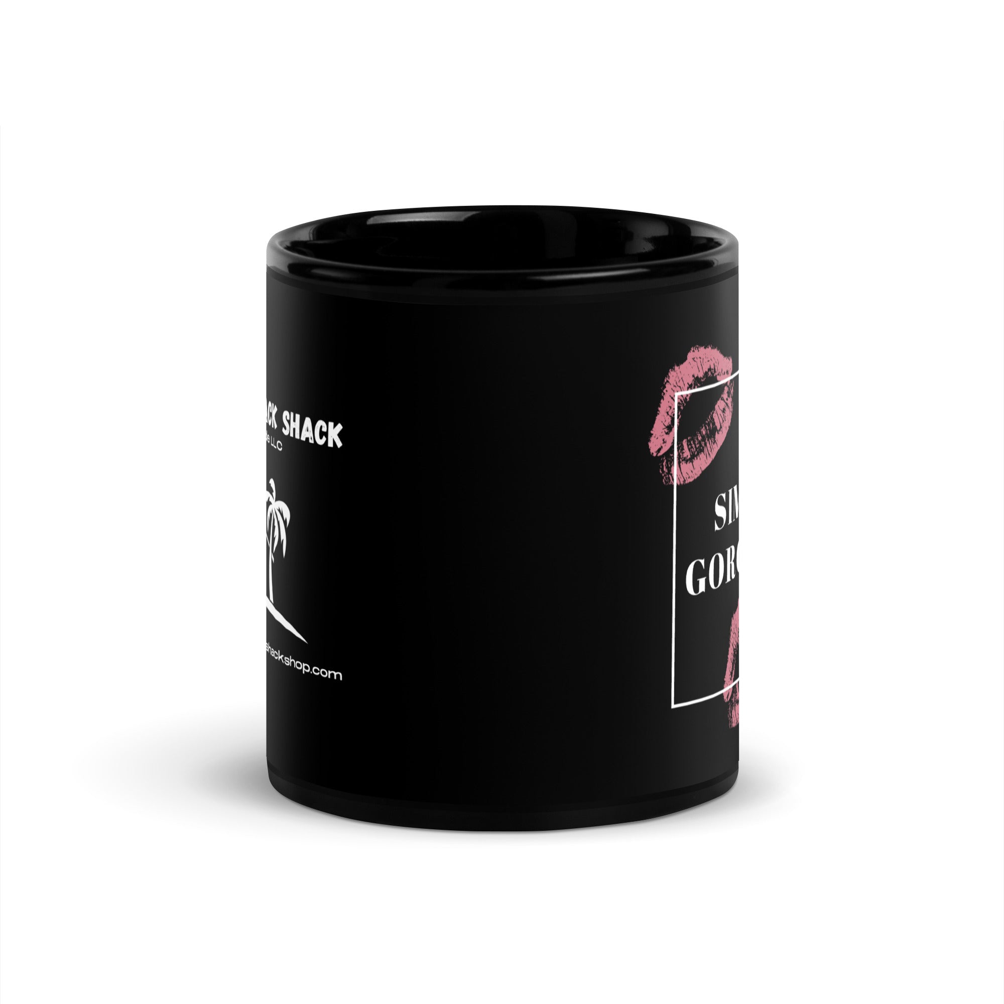 Black Glossy Mug - Simply Gorgeous (L-Handed)