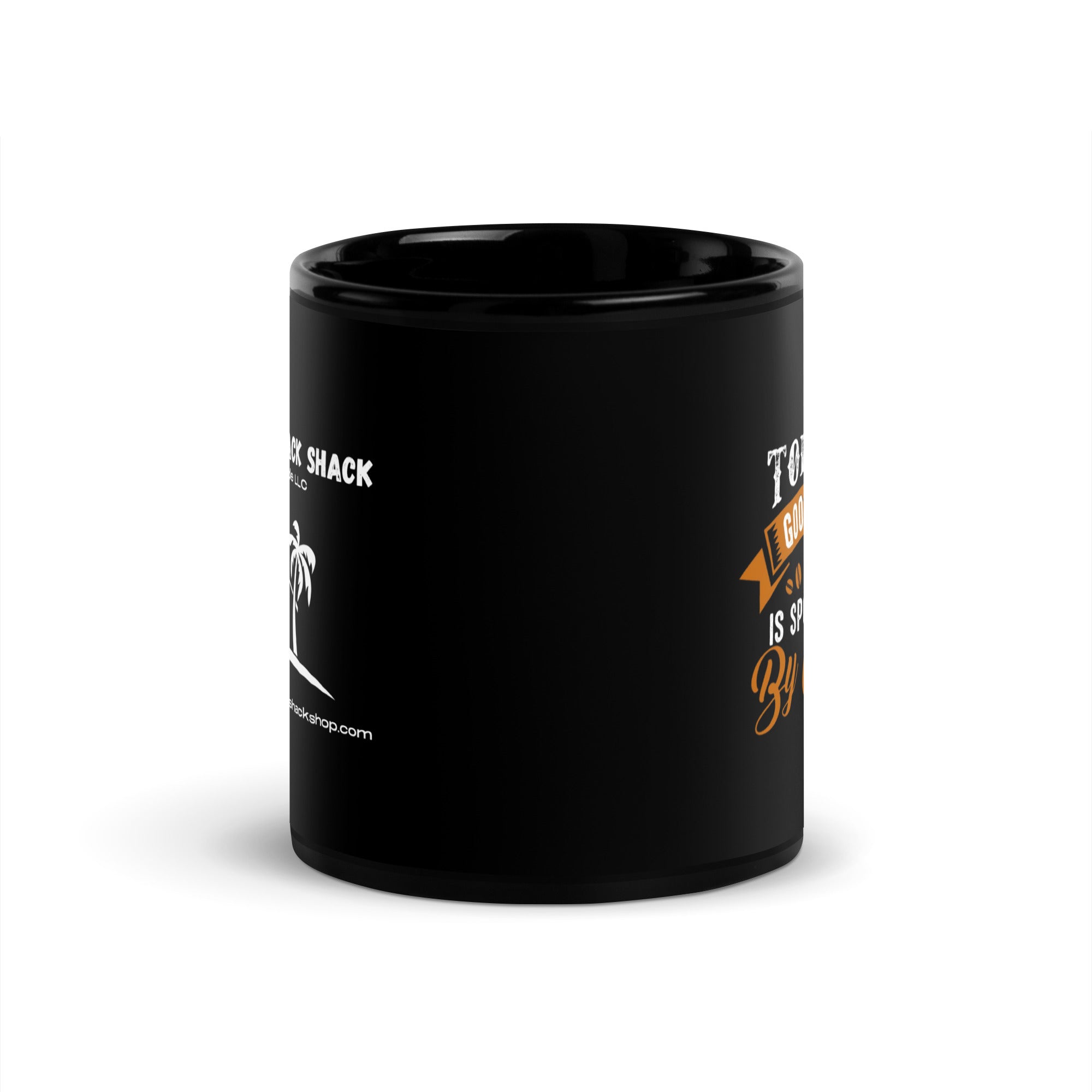 Black Glossy Mug - Sponsored by Coffee (L-Handed)