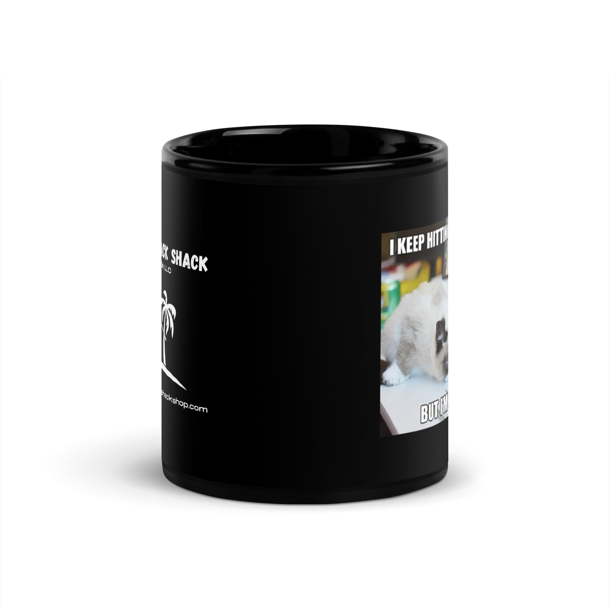 Black Glossy Mug - The Escape Key (L-Handed)