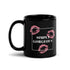 Taza negra brillante - Simply Gorgeous (mano derecha)