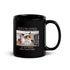 Black Glossy Mug - Coffee Cat (L-Handed)