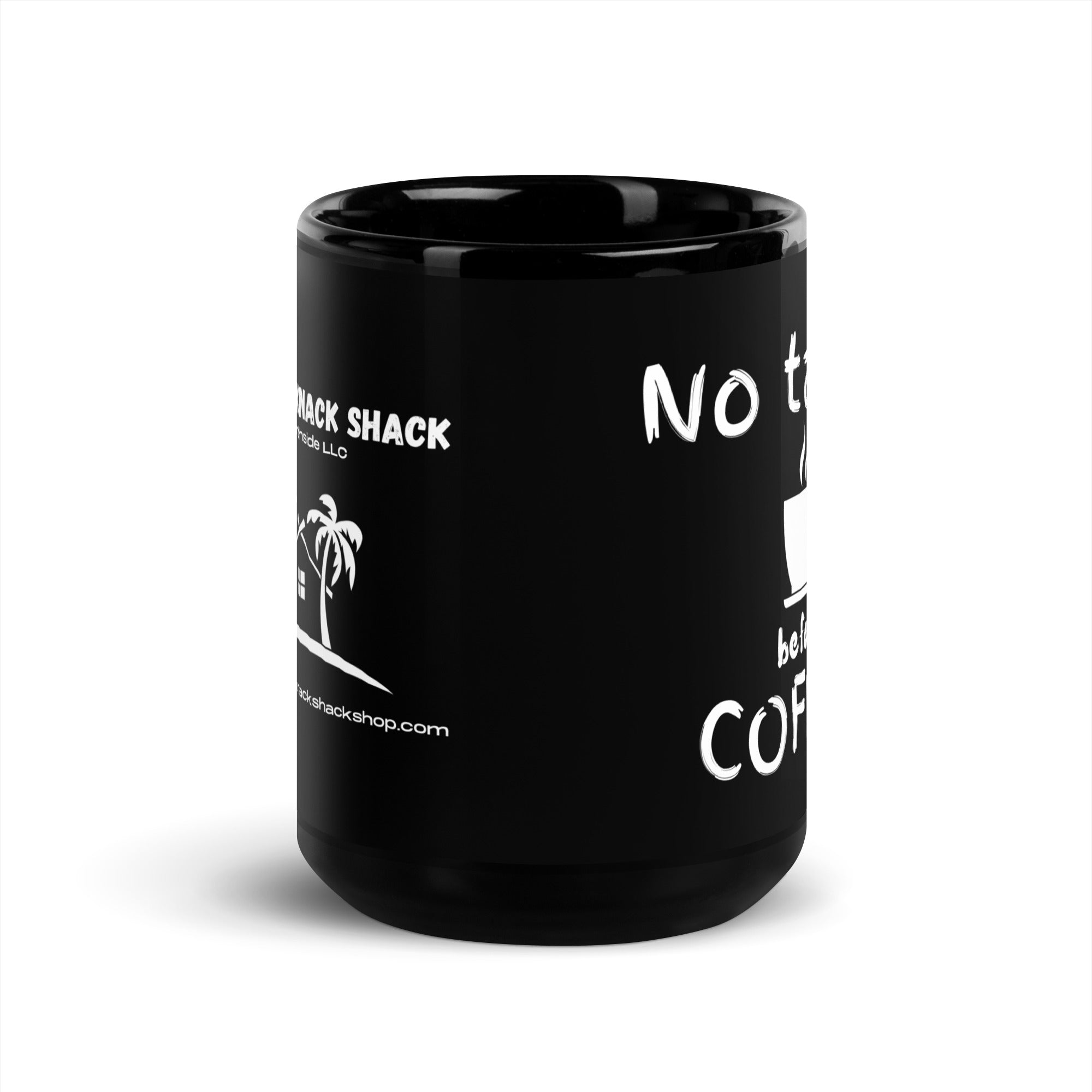 Black Glossy Mug - No Talkie (L-Handed)