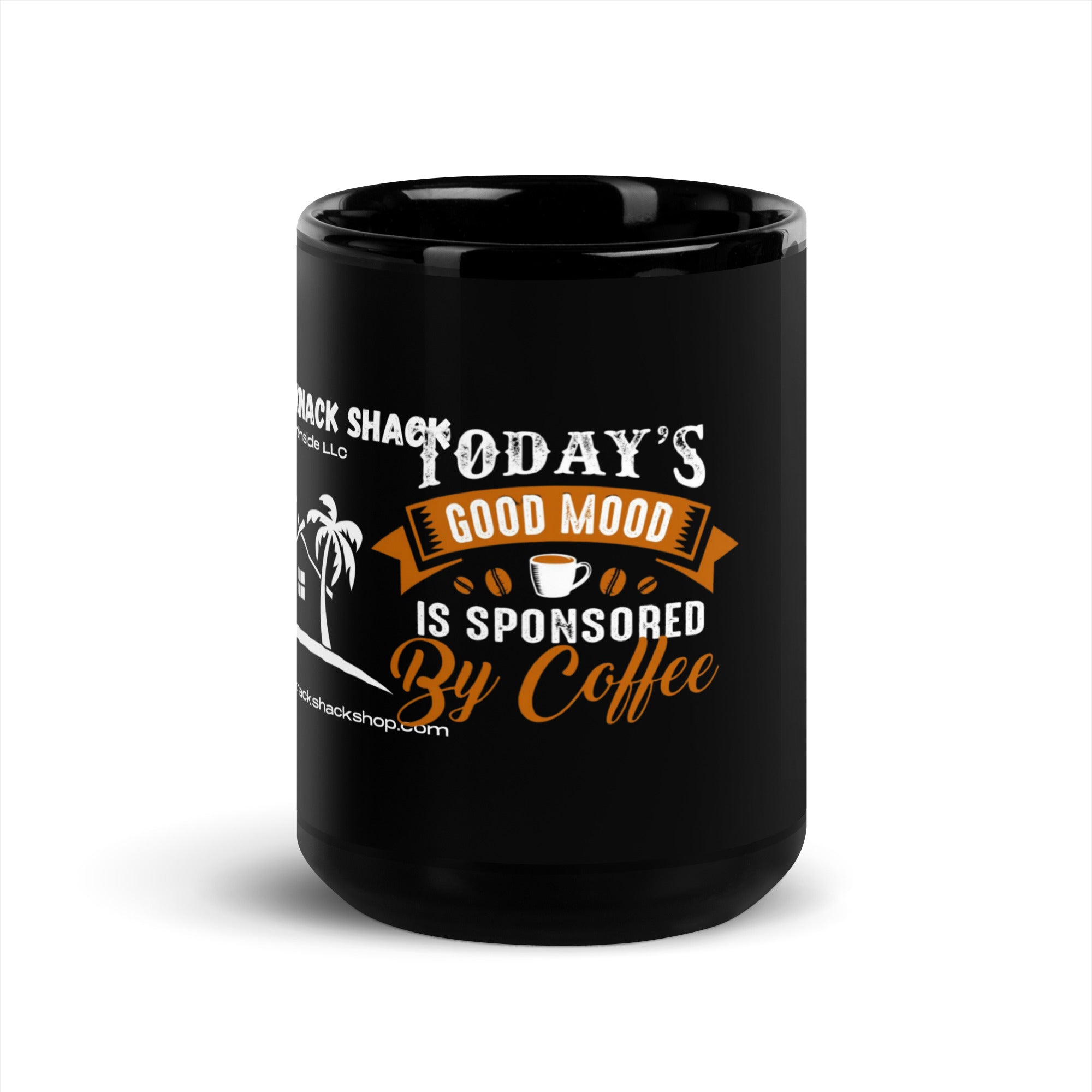 Black Glossy Mug - Sponsored by Coffee (L-Handed)