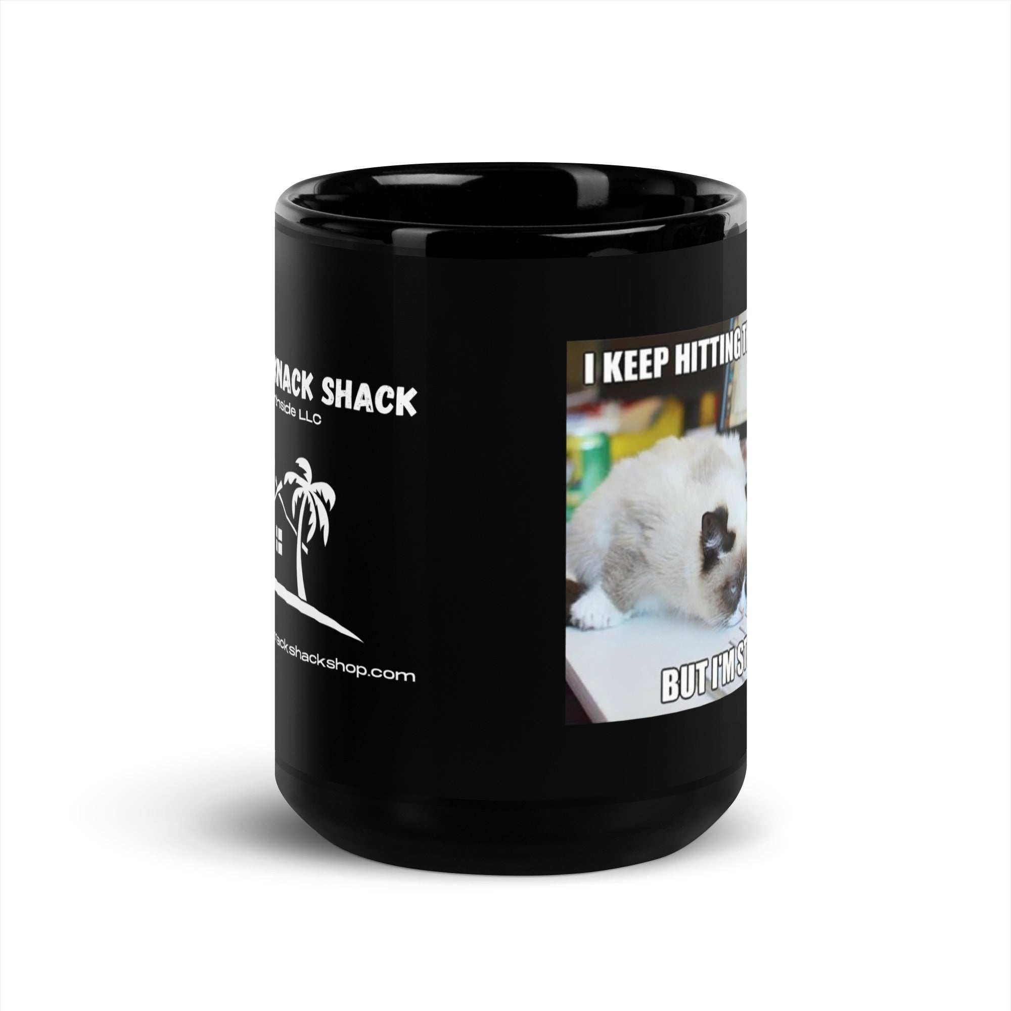 Black Glossy Mug - The Escape Key (L-Handed)