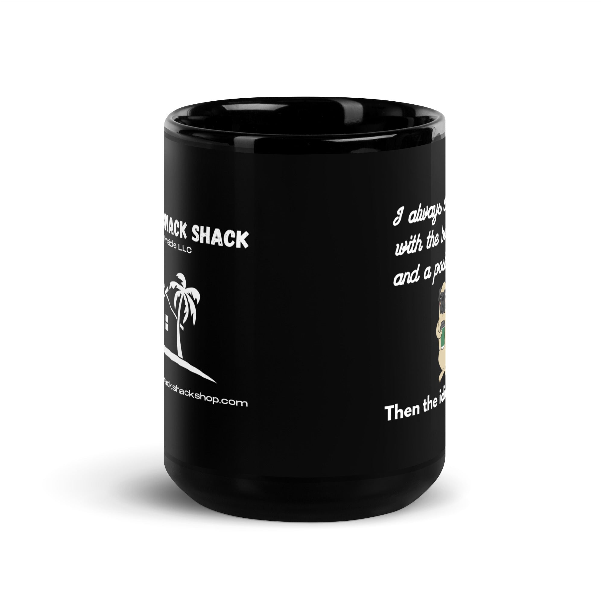 Black Glossy Mug - Best Intentions (L-Handed)