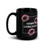 Taza negra brillante - Simply Gorgeous (mano derecha)