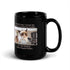 Black Glossy Mug - Coffee Cat (L-Handed)